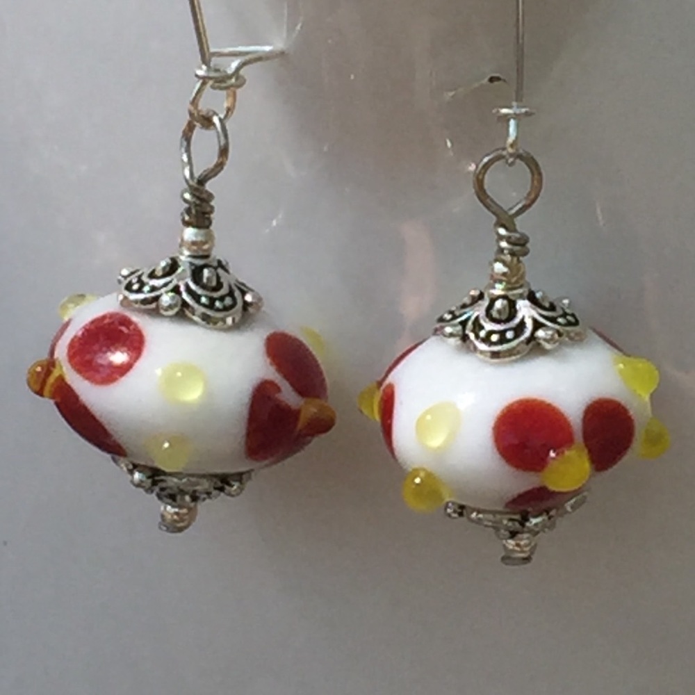 Flower Glasswork Earrings